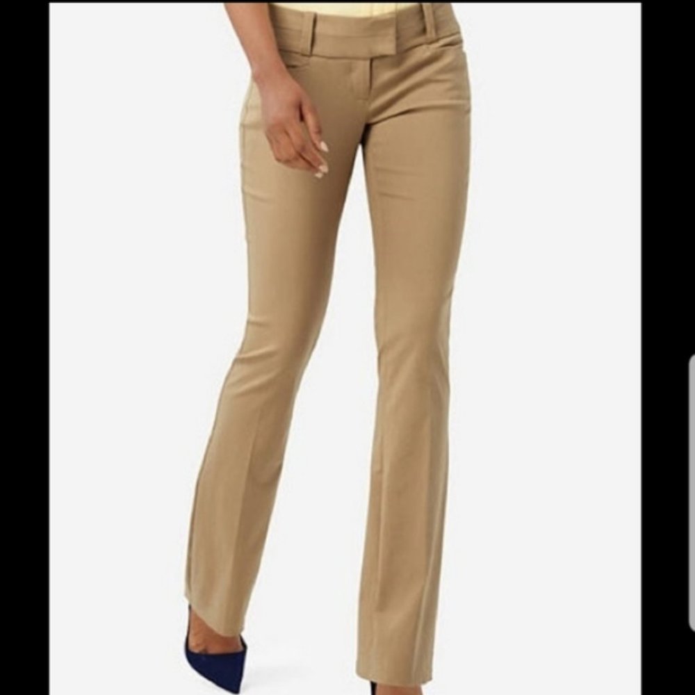 NWT The Limited Luxe Cassidy Fit Wide Leg Pants in Tan